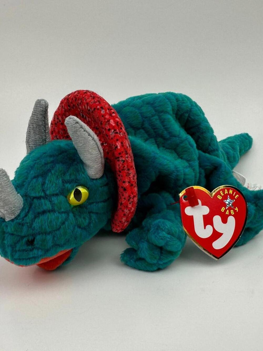 Ty Beanie Baby “Hornsly” the Dinosaur (8.5 inch)